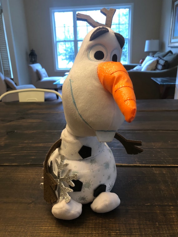 Disney Ty Sparkles Olaf Plush Stuffed Animal Toy Snowman White Sparkles 