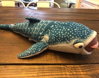 Disney Finding Dory Destiny 18” Plush Stuffed Animal Whale Shark Nemo