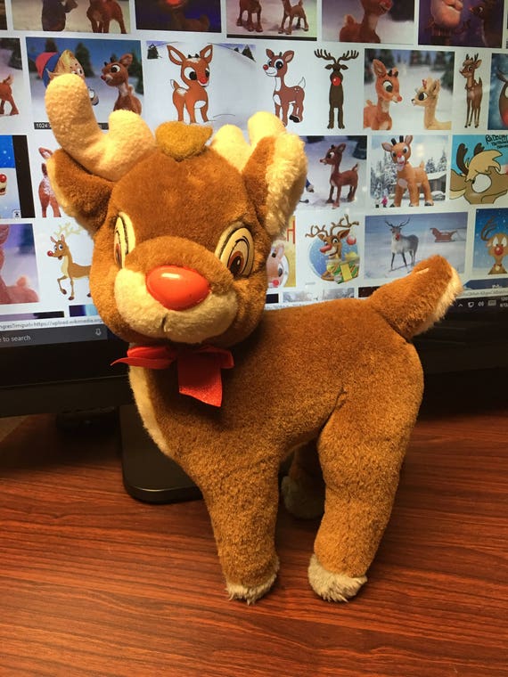 rudolph the red nosed reindeer stuffed animal
