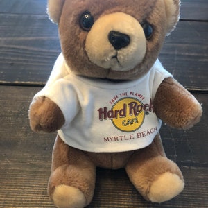 Hard Rock Cafe Stuffed Animal Teddy Bear Myrtle Beach Plush