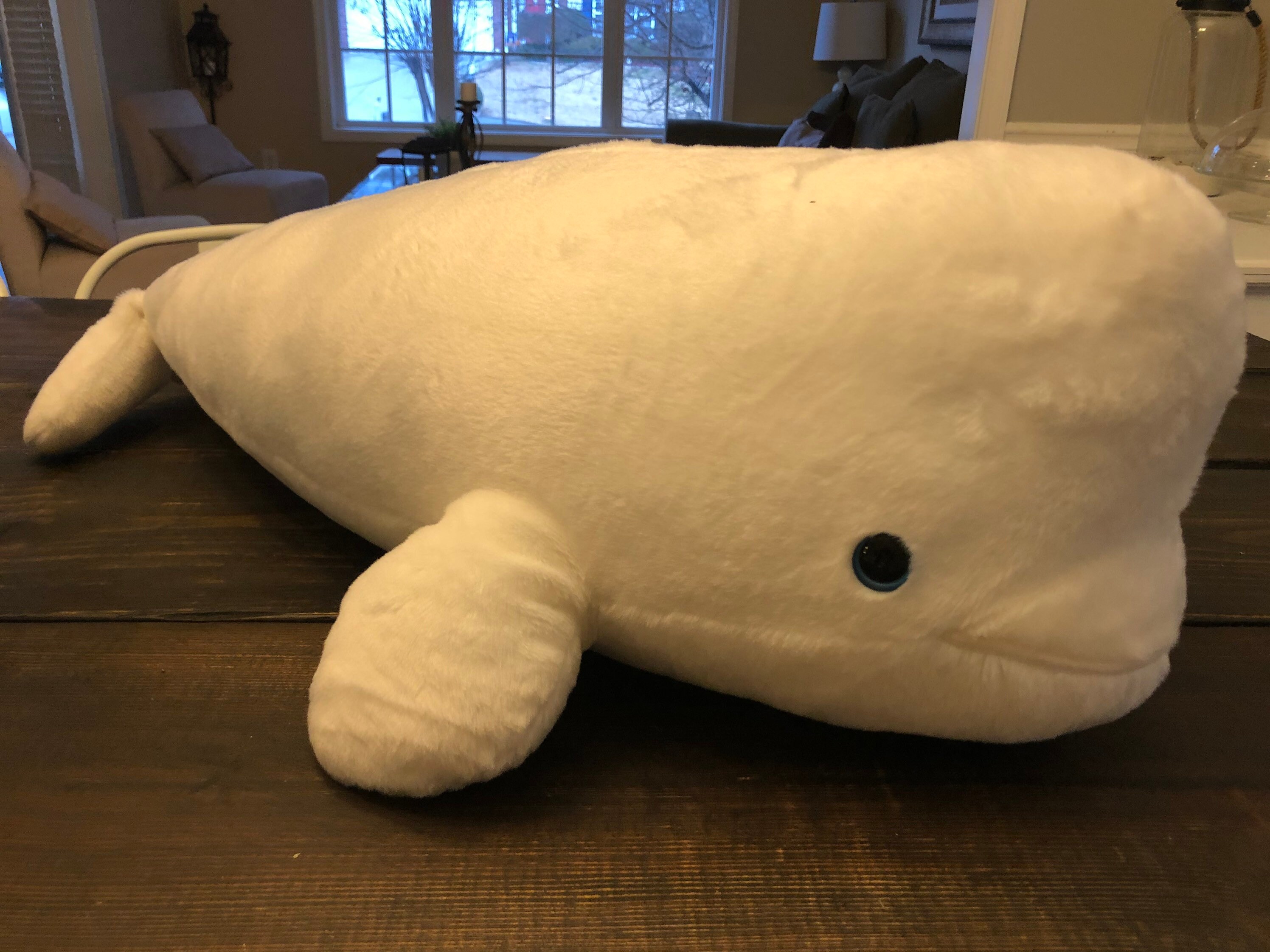 beluga whale pillow pet