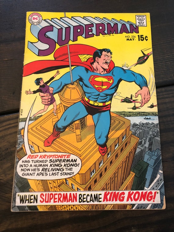 Vintage DC Comics 1970 Superman May 226 King Kong Curt Swan - Etsy Canada Vintage DC Comics 1970 Superman May 226 King Kong Curt Swan - Etsy Canada