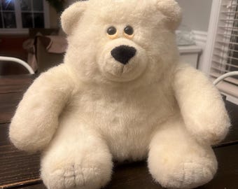 Vintage 1991 America Wego Fiesta Polar Bear Plush Toy Stuffed Animal  by America Wego Fiesta Concession Corp 11434A