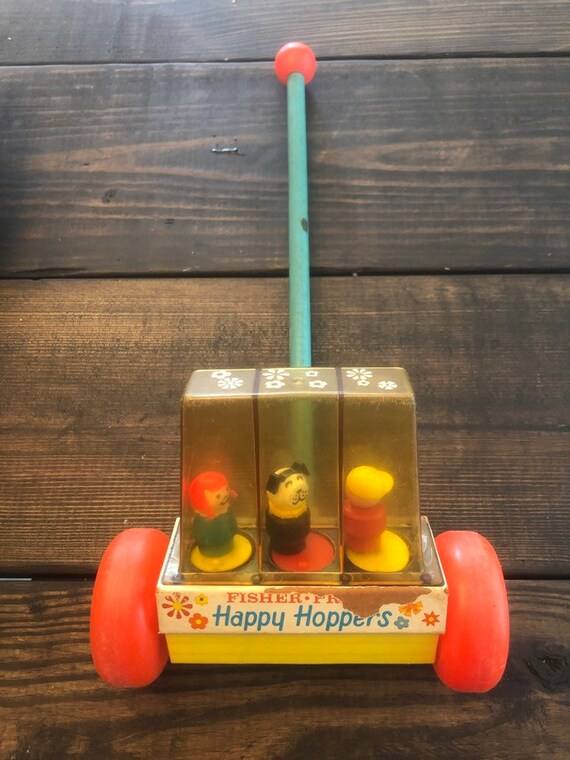 vintage fisher price corn popper toy