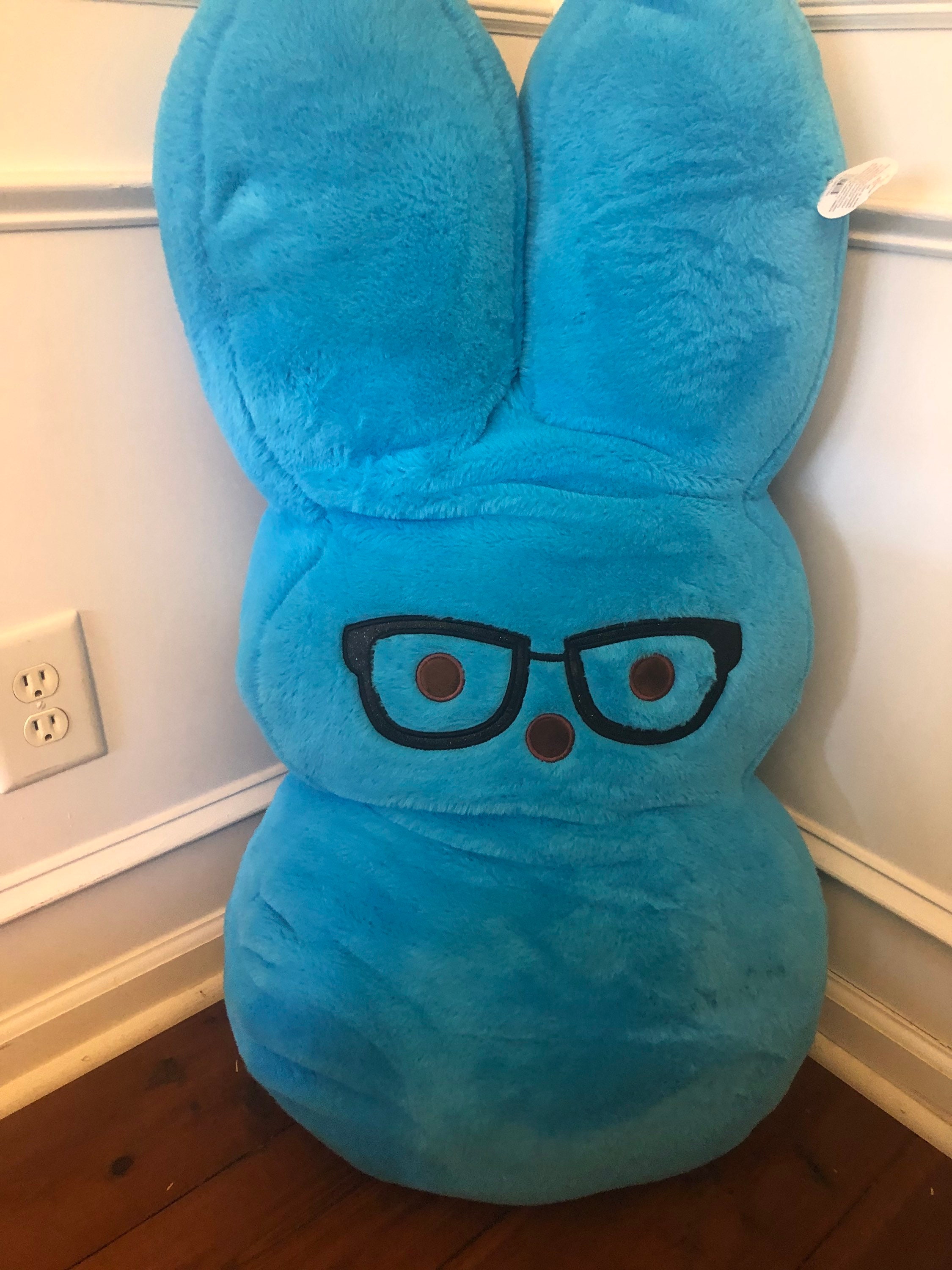 Giant Peeps Plush Blue Bunny Stuffed Animal Rabbit Kids Soft Toy Jumbo 