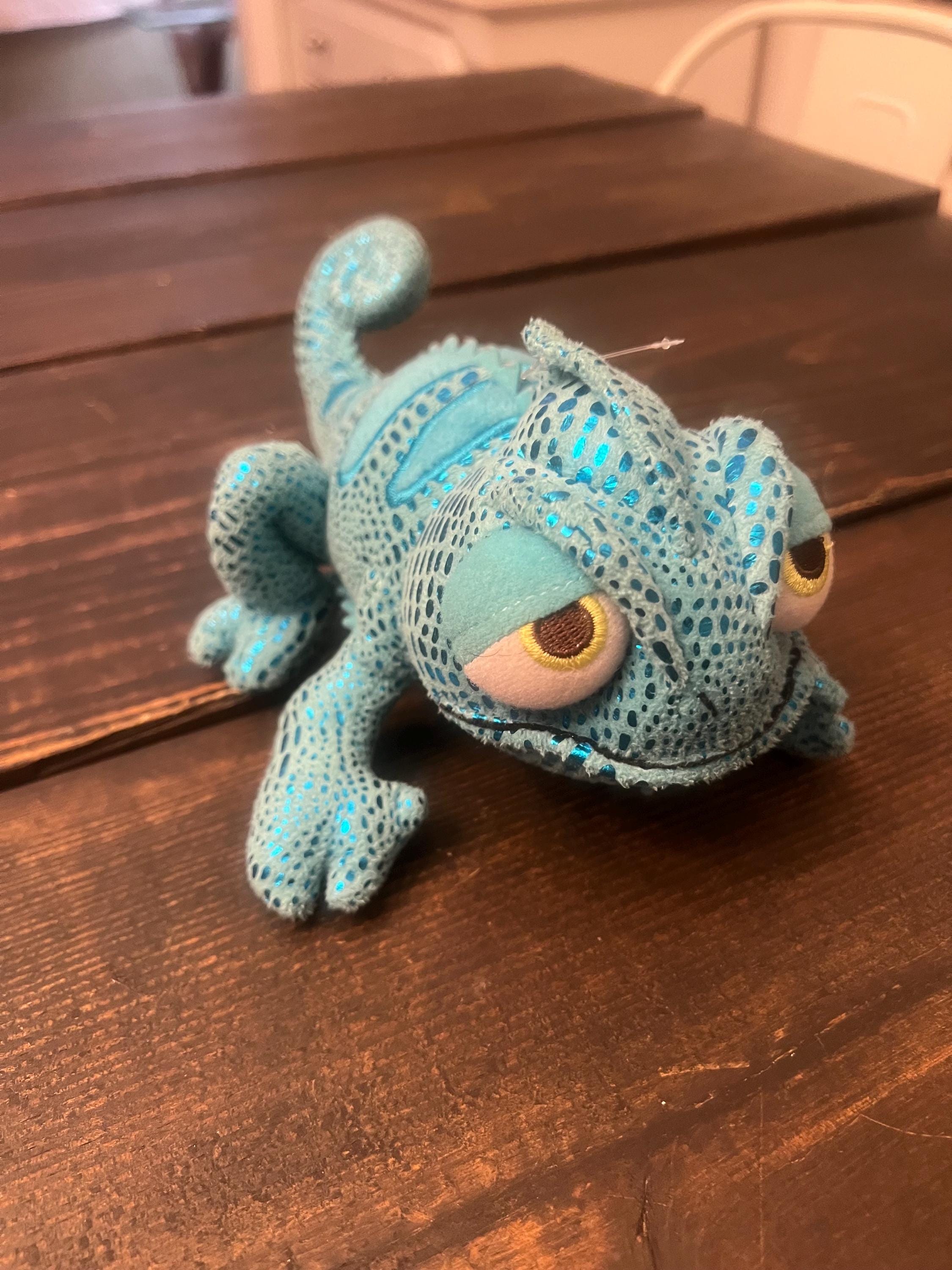 Disney Store Tangled Pascal Blue Chameleon Plush Doll Stuffed Animal ...