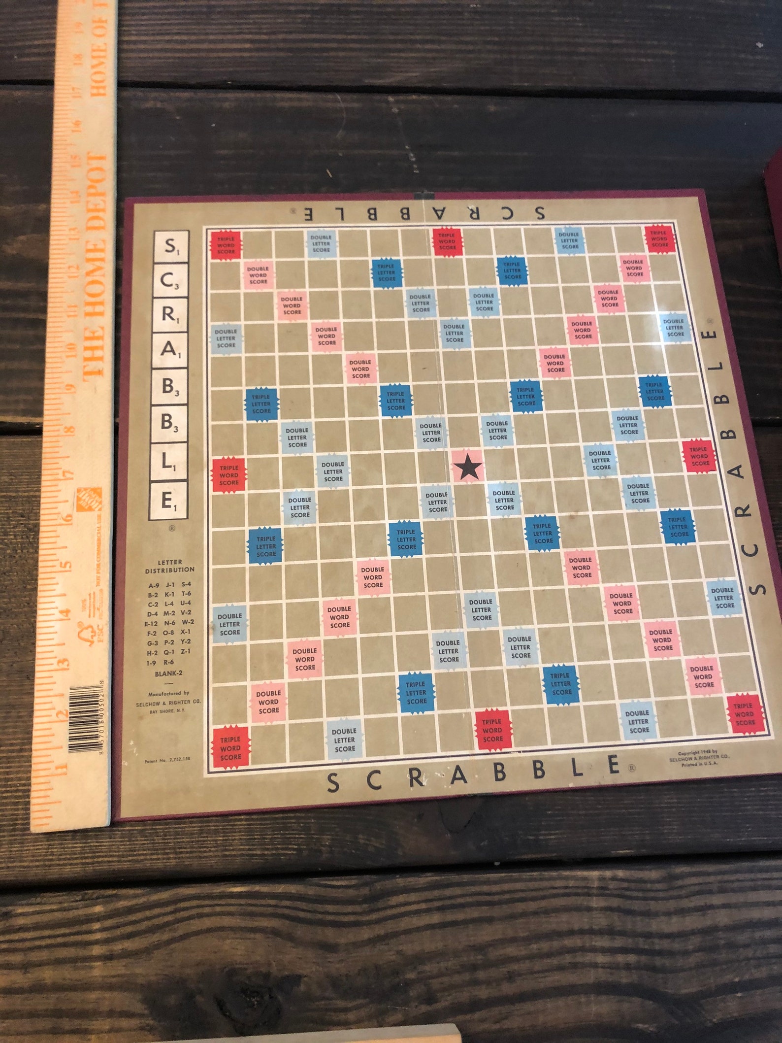 Vintage 1950s Scrabble Crossword game. Complete set Sechow Etsy