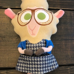 Disney Assistant Mayor Bellwether Plush Pillow Pal Lamb From Zootopia Toy