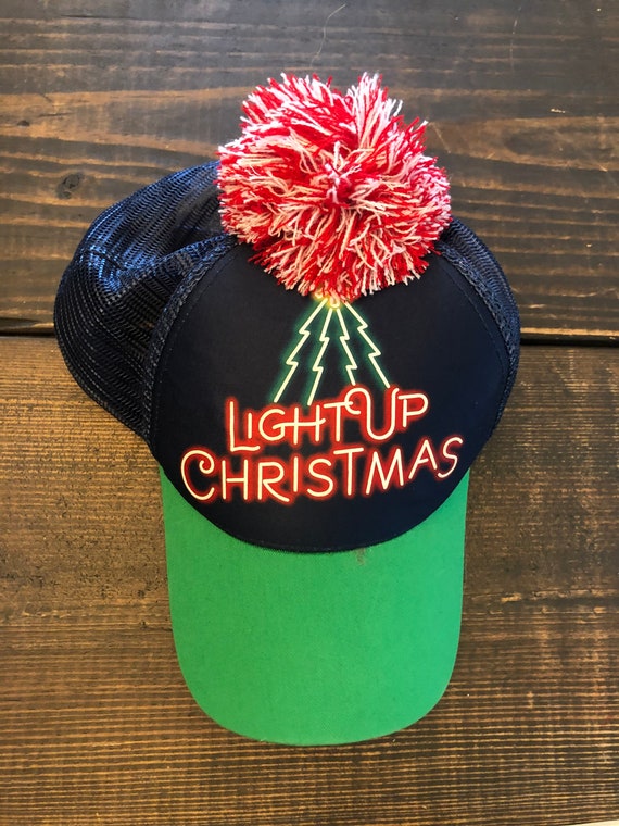 Retro Light up Christmas Baseball Hat 
