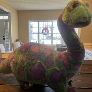 Melissa Doug Apatosaurus Dinosaur Plush Large Poseable Stuffed Animal Green Etsy