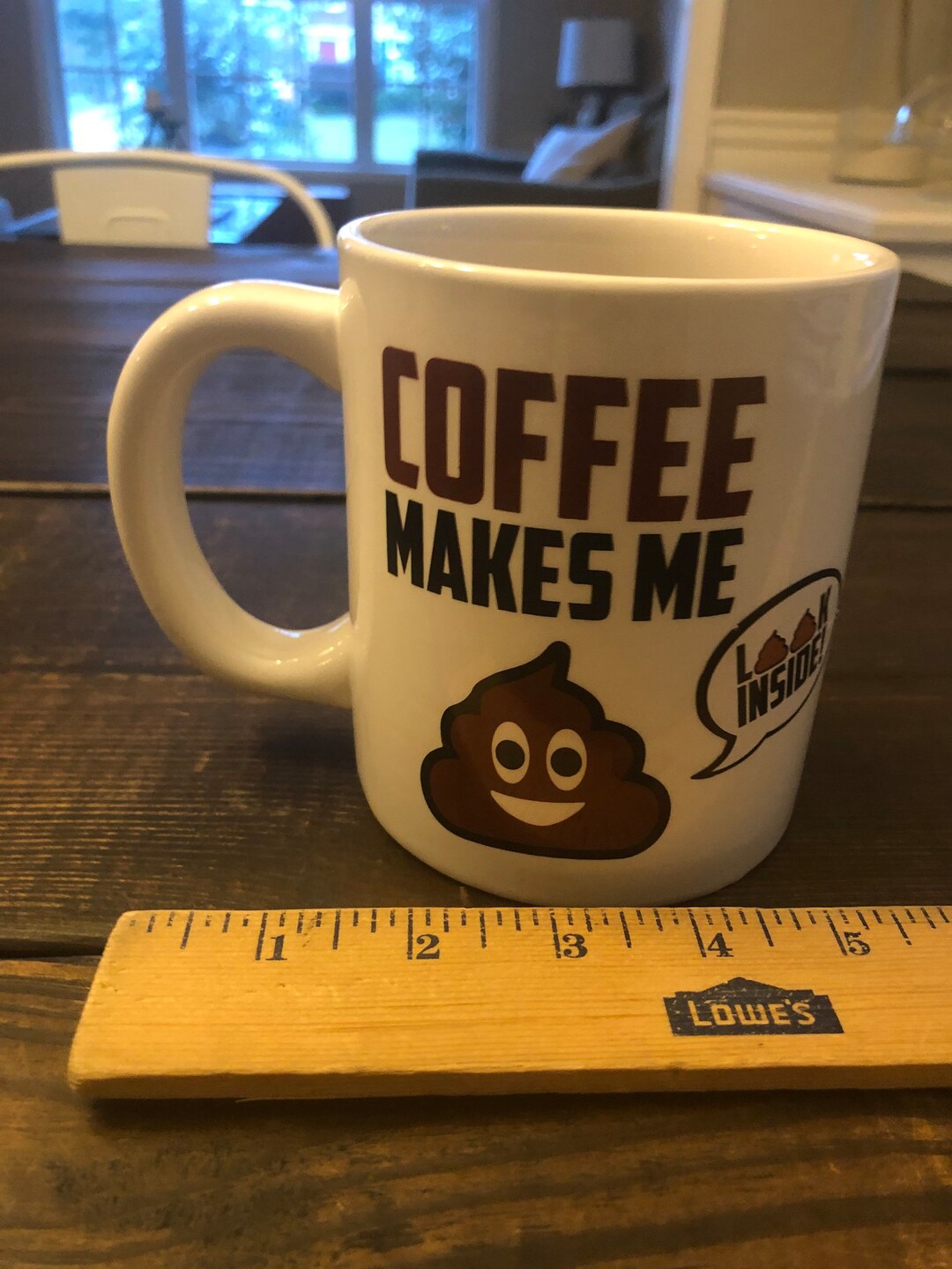 Coffee Makes Me Poop Mug Poop Emoji Coffee Mugs Shhh Potty Humor Cup