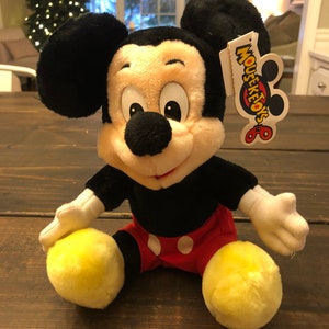 Vintage Mickey Mouse Plush Disney Parks Stuffed Animal MousekeToys