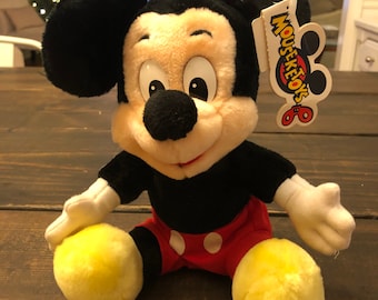 Vintage Mickey Mouse Plush Disney Parks Stuffed Animal MousekeToys