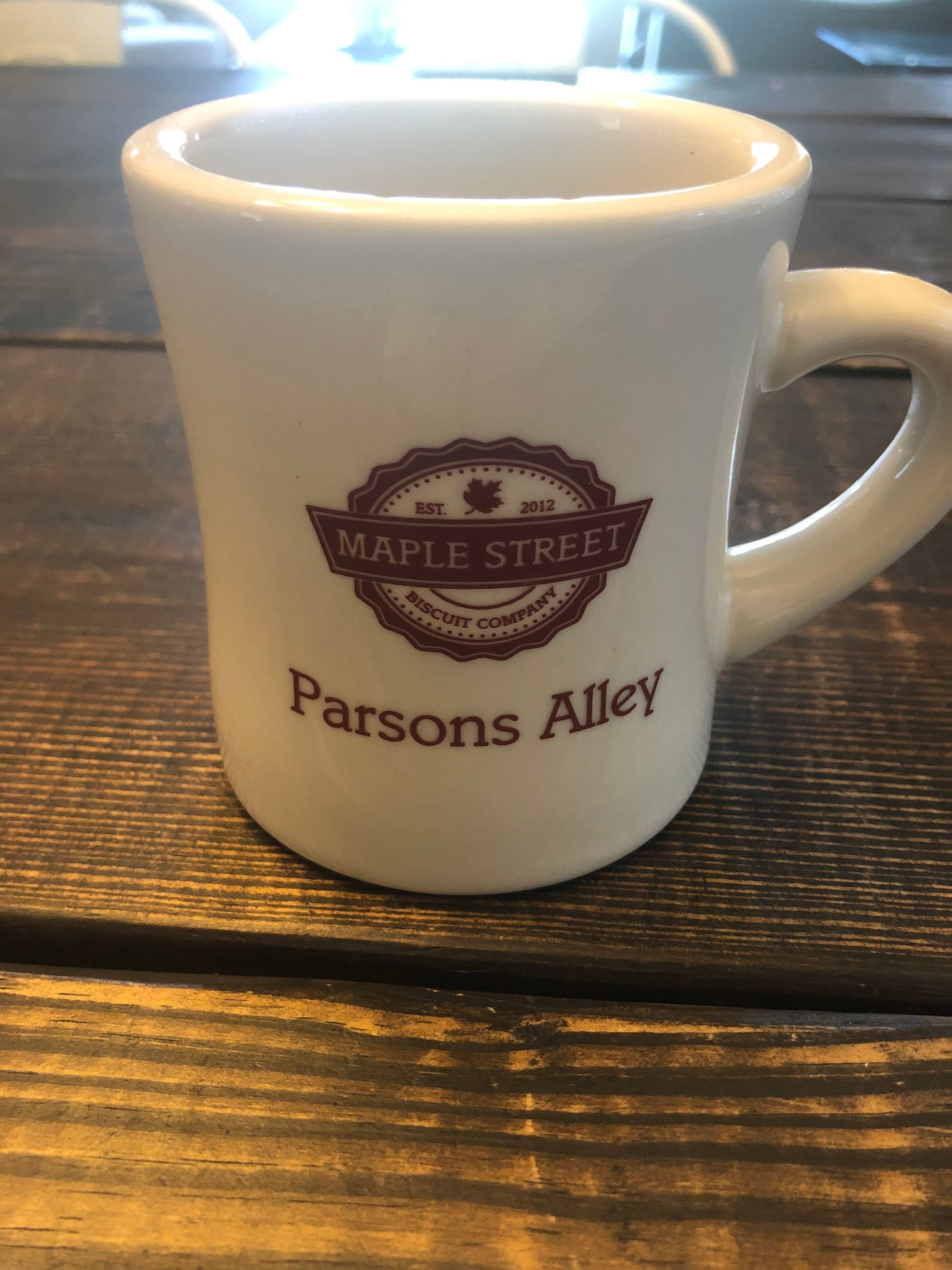 Maple Street Biscuit Company Mug Cup Parsons Alley Duluth Georgia Coffee House Style