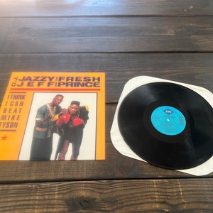 Vintage DJ Jazzy Jeff and the Fresh Prince - I think I Can Beat Mike Tyson 12&quot; Record Album