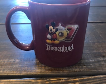 Large Disney Land Coffee Mug  Souvenir 2007