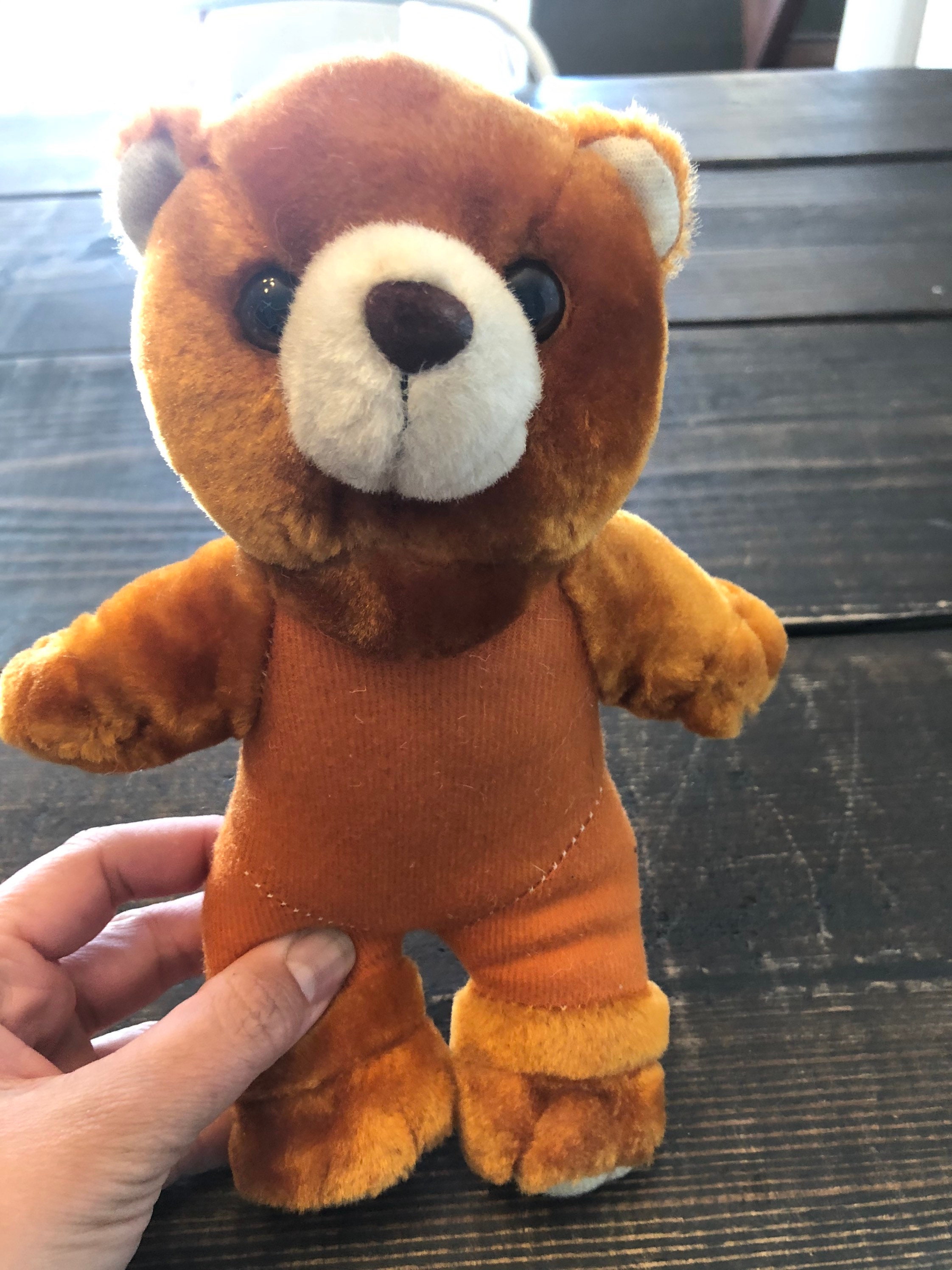 Vintage 1980’s Brown Teddy Bear Plush Stuffed Animal - Etsy