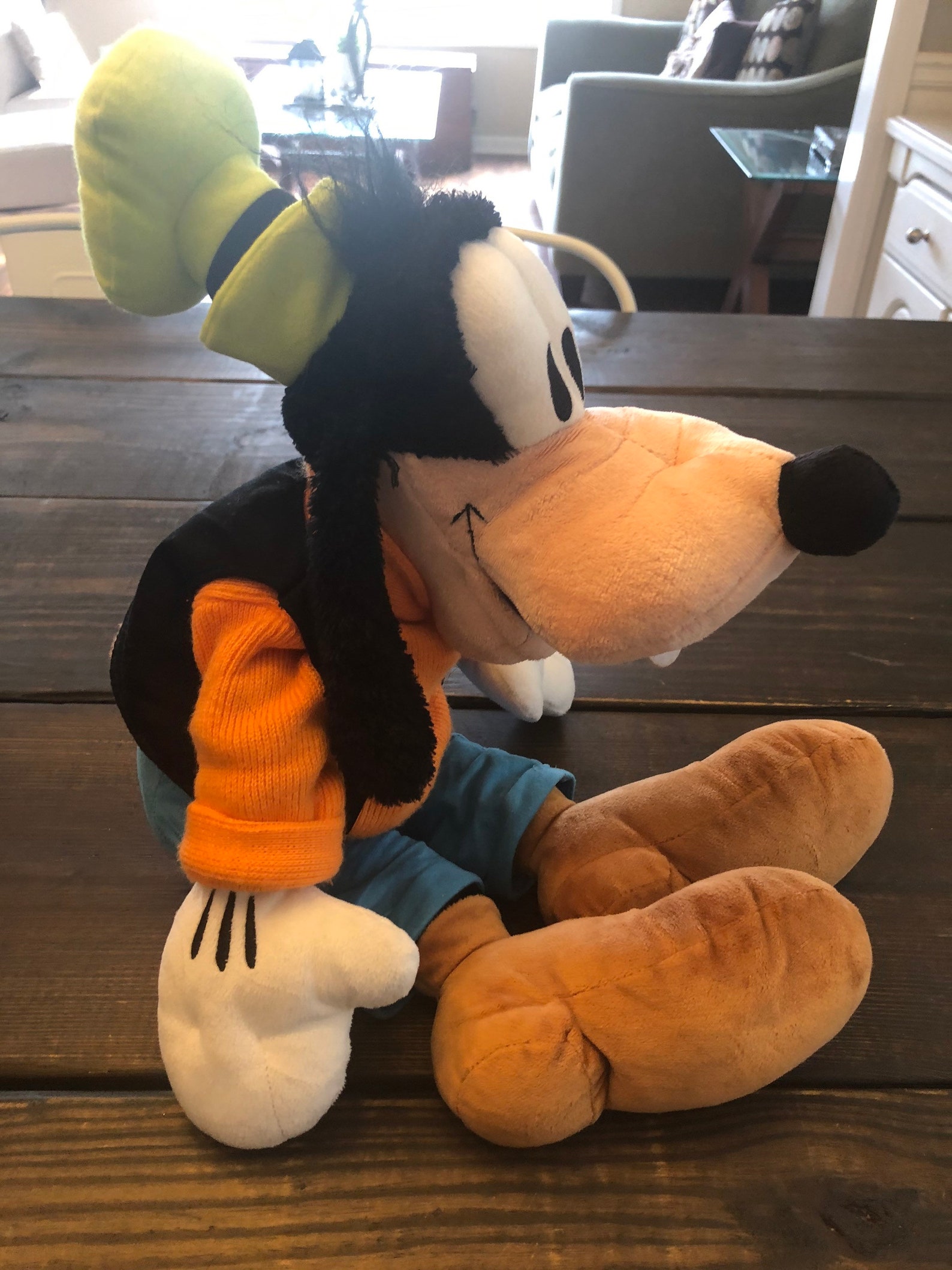 Authentic Disney Parks Goofy Plush Stuffed Animal Toy Large Etsy