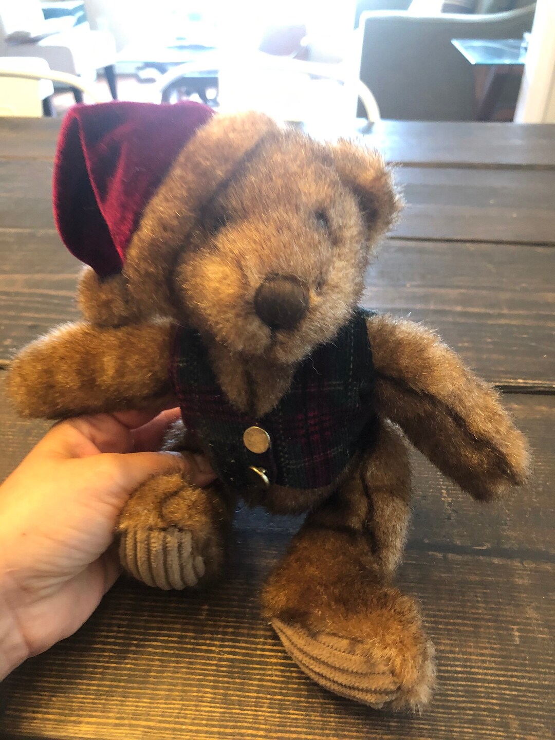 Vintage Brown Teddy Bear Plush Stuffed Animal - Etsy