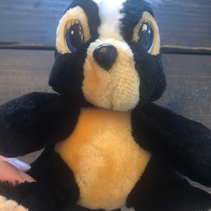 Vintage Disney Parks Flower Skunk Plush Stuffed Animal Bambi