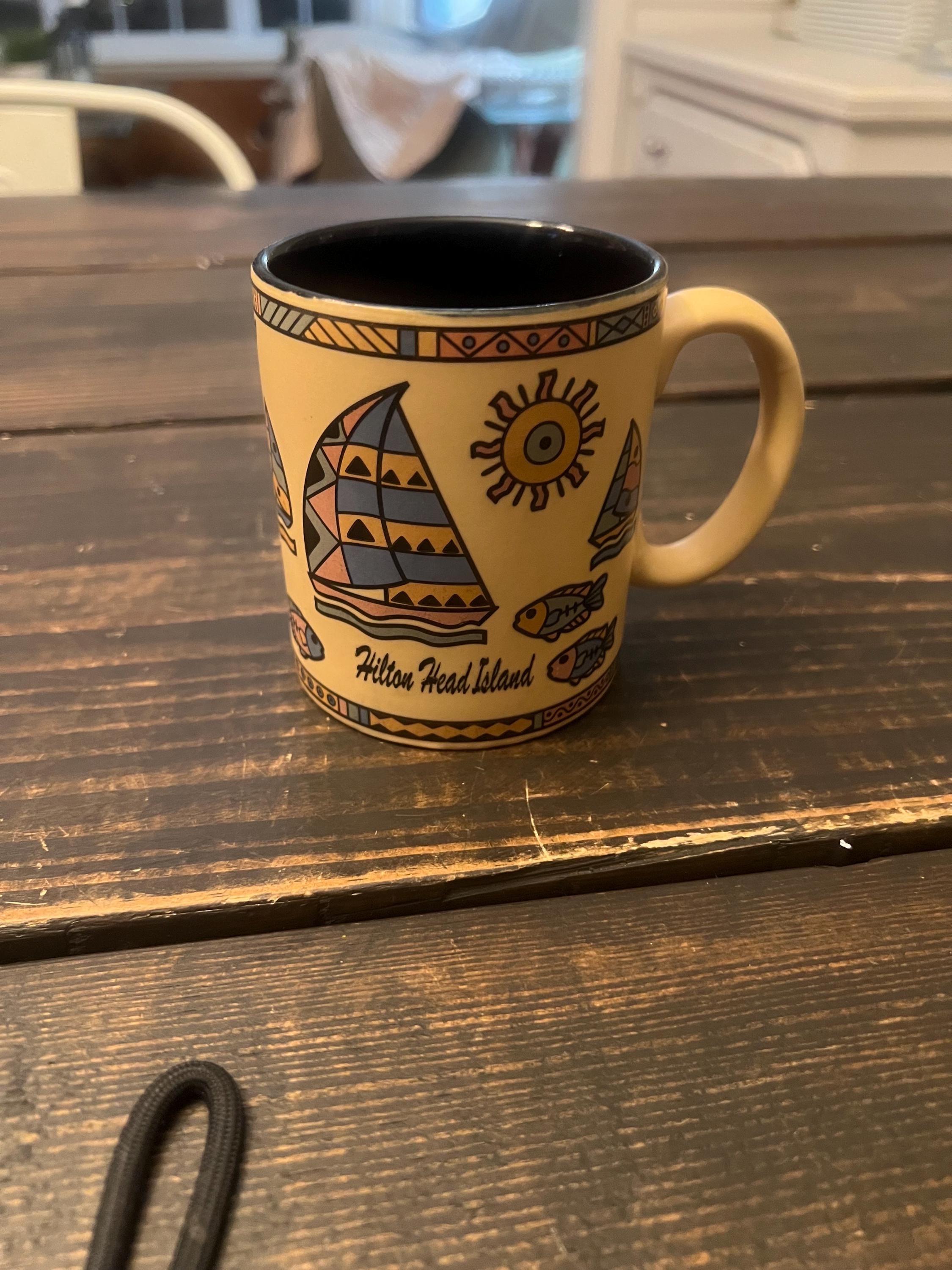 Mug Vintage Hilton Hotel The Point - Céramique Verte - Collection Hôtel