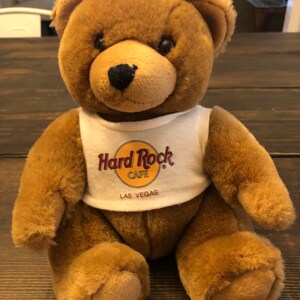 8 plush bean bag Hard Rock Cafe San Francisco Isaac Beara Teddy Bear doll good condition