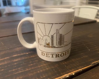 Vintage Detroit Michigan Coffee mug