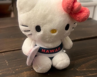 Sanrio Hawaii-themed Hello Kitty plush With Surf Board