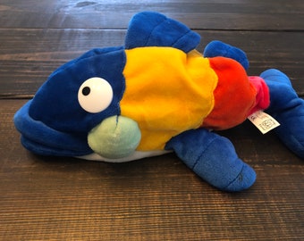 Retro Fiesta Plush Fish beanie Stuffed Animal