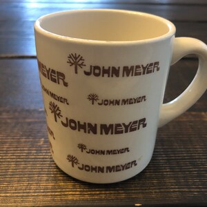 Vintage John Meyer Cup Clothing Line Coffee Mug Made in USA
