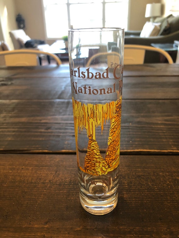 Shot Glasses Barware Carlsbad Caverns National Park Vintage New Mexico