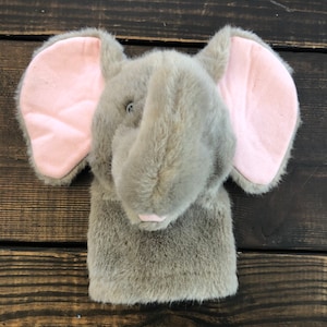 Vintage Dakin Elephant Plush Hand Puppet