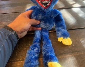 Blue Monster Plush  15"  with teeth