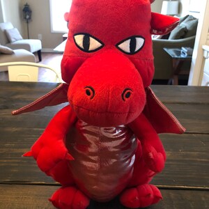Fiesta Great Wolf Lodge Dragon Plush Red Stuffed Animal Toy