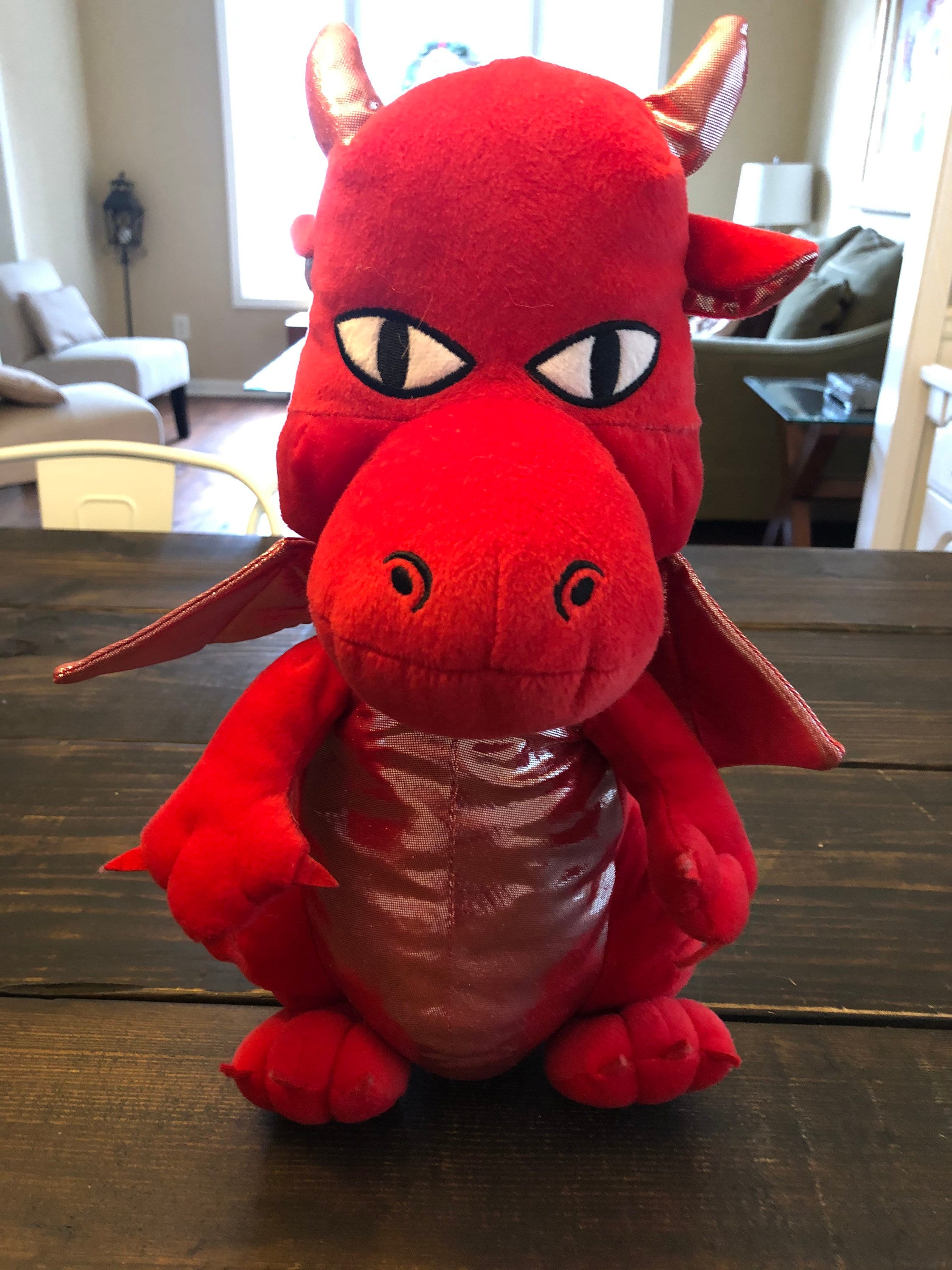 Fiesta Great Wolf Lodge Dragon Plush Red Stuffed Animal Toy Etsy