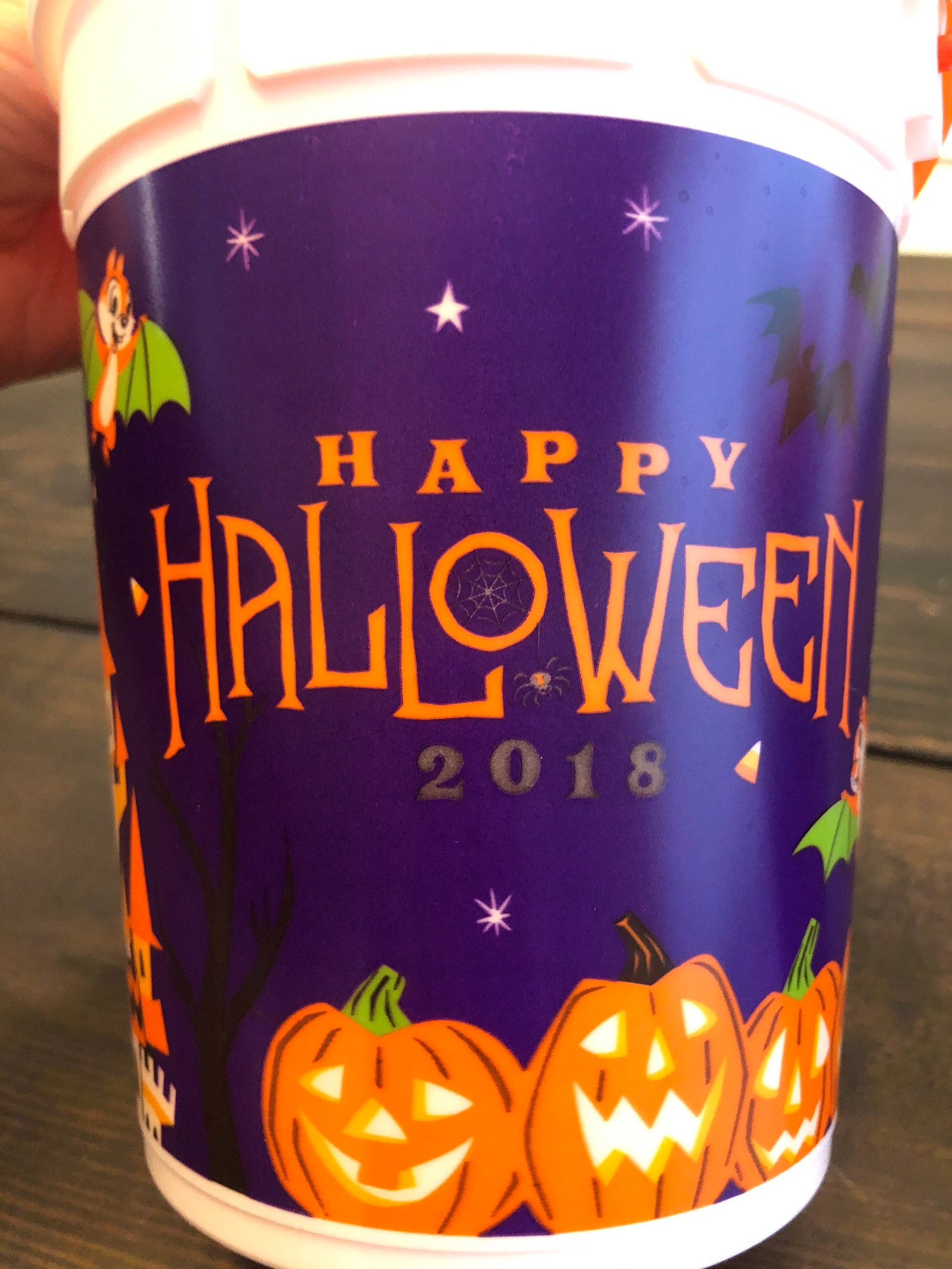 Disney Parks plastic Halloween Popcorn Bucket with lid and Etsy