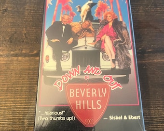 Down And Out In Beverly Hills VHS NEW Sealed VCR Tape Bette Midler Dreyfuss