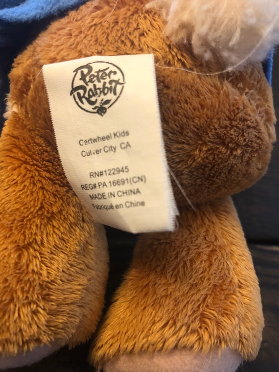 Peter Rabbit Plush Stuffed Animal - Etsy