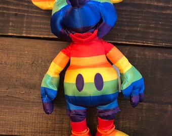 Disney Mickey Mouse Plush Rainbow Stuffed Animal