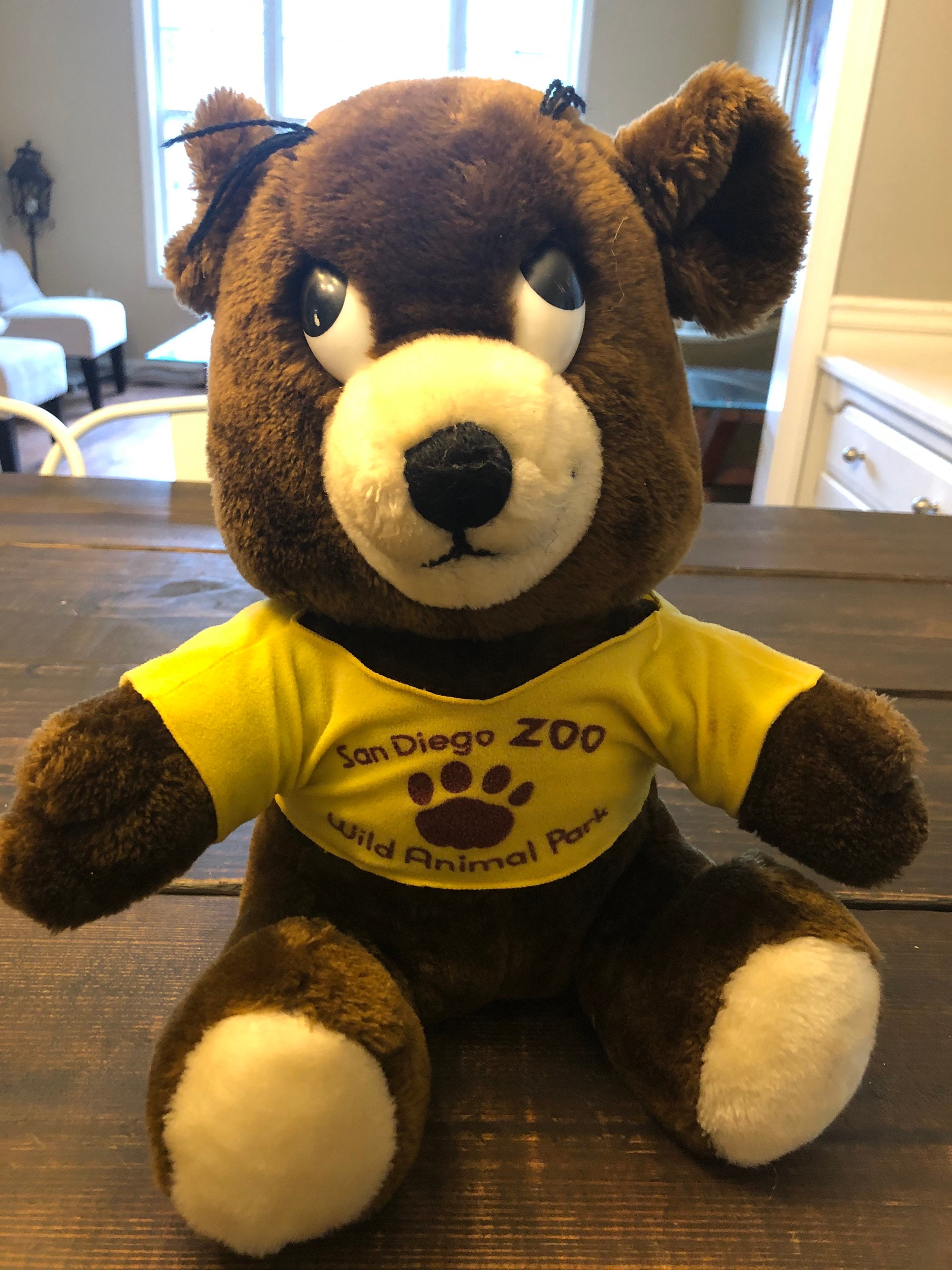 Vintage 1976 Dakin San Diego Zoo Wild Animal Park Plush Brown