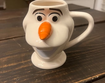 Disney Frozen Mug, 3D Olaf Face: Coffee Cups & Mugs