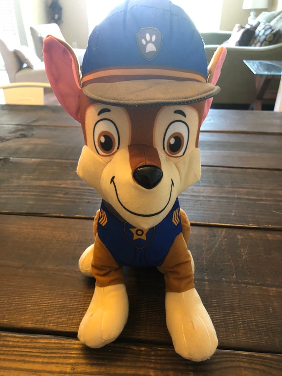 Paw Patrol Plush Chase Stuffed Animal. - Etsy Australia Paw Patrol Plush Chase Stuffed Animal. - Etsy Australia