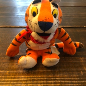 Vintage 1990’s Kelloggs Tony the Tiger Plush Sasco Toy Frosted Flakes Cereal Mascot
