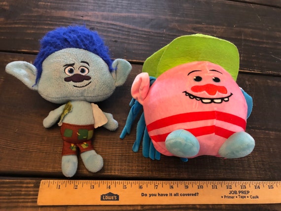 Trolls Dreamworks Branch and Cooper Plush Toys - Etsy