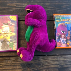 Vintage Plush Barney and Barneys Halloween Party VHS, 1988, Clamshell ...