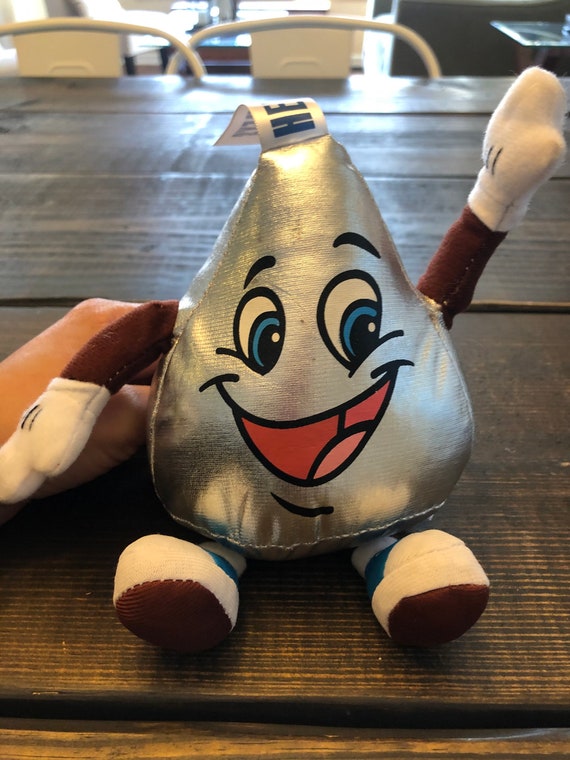 Vintage 1994 Hershey's Kiss Chocolate Plush Stuffed Animal the