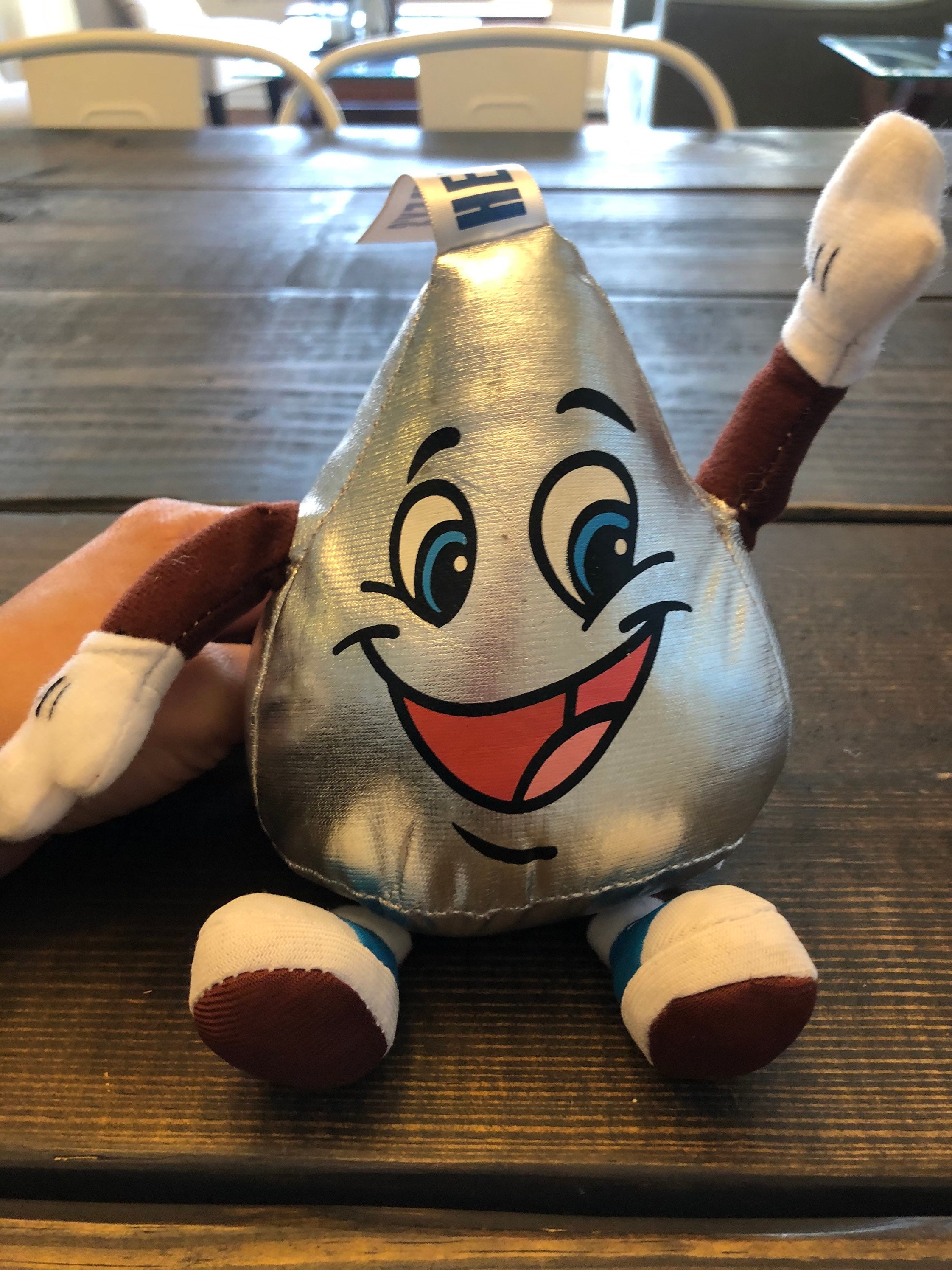 Vintage 1994 Hershey's Kiss Chocolate Plush Stuffed Animal the