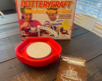 Vintage Tyco PotteryCraft 7402-5 Motorized Potter's Wheel in Box