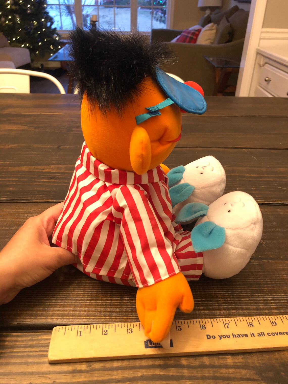 Sesame Street Sleeping Ernie Talking Plush Stuffed Toy Etsy