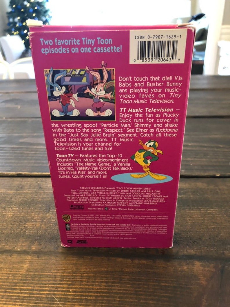 VHS Tape Tiny Toon Adventures Music Television. Etsy